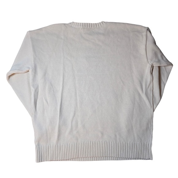 Lauren Ralph Lauren Women’s intarsia-knit cotton sweater cream various sizes - Picture 2 of 4